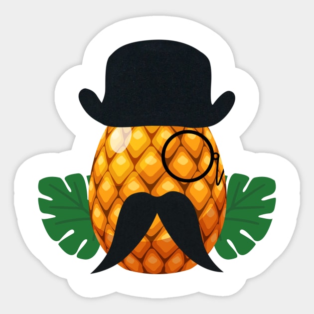 Funny Detective Pineapple Sticker by Genic